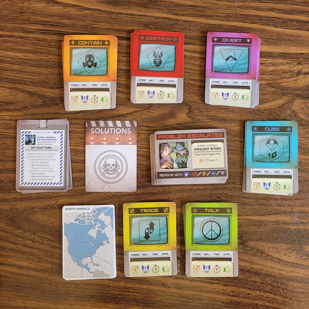 60 Seconds to Save the World Board Game Replacement Pieces Cards‎ Set